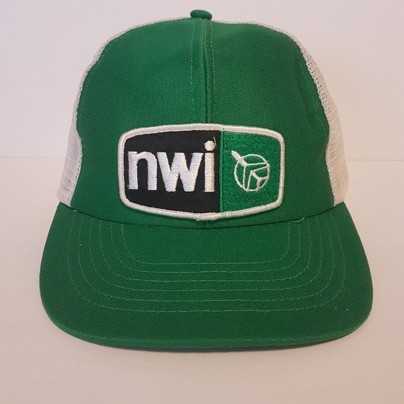 Vintage 80s NWI Hat Snapback Trucker Hat Classic Cap Airline Airplane Aviation - Picture 16 of 16